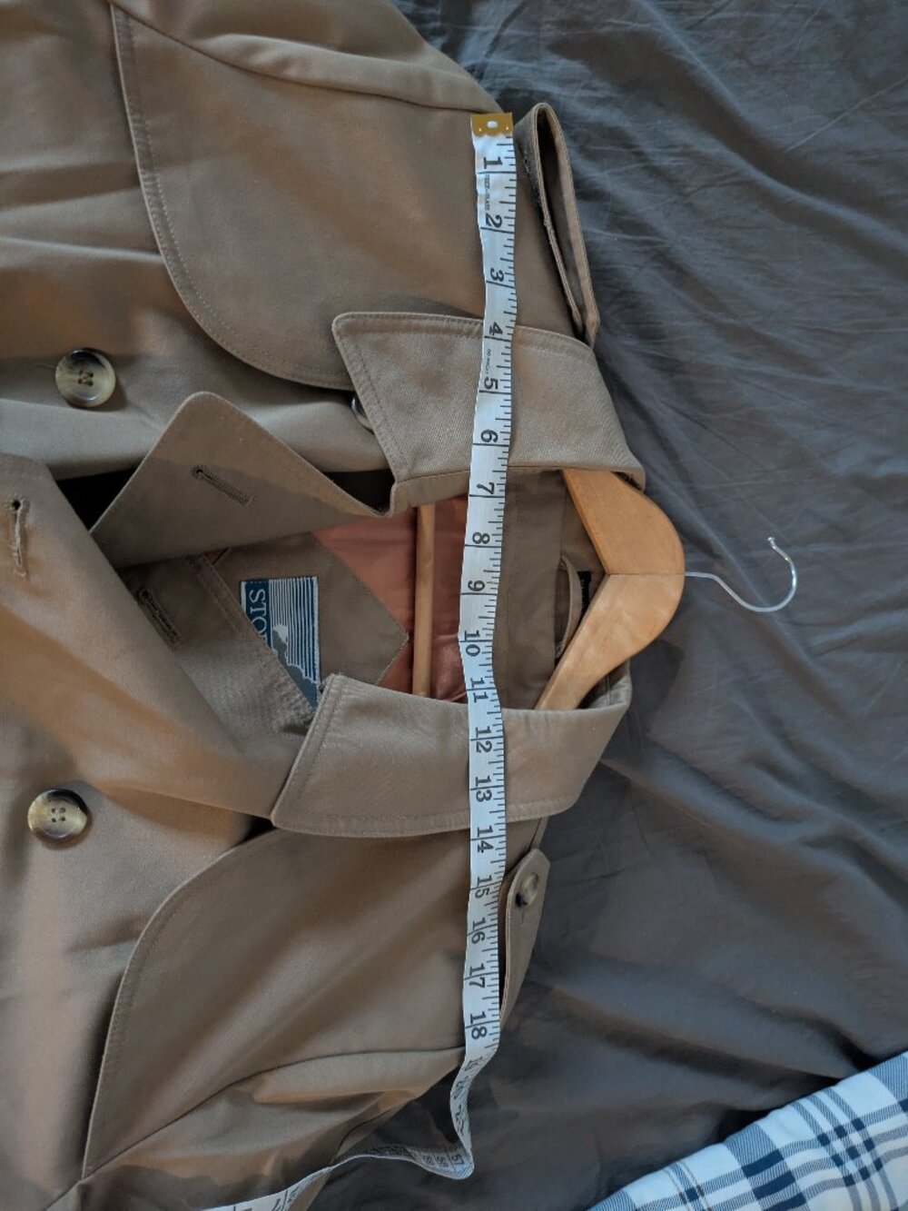 Stormport Khaki Trenchcoat 42R Men's Medium - Picture 4 of 7